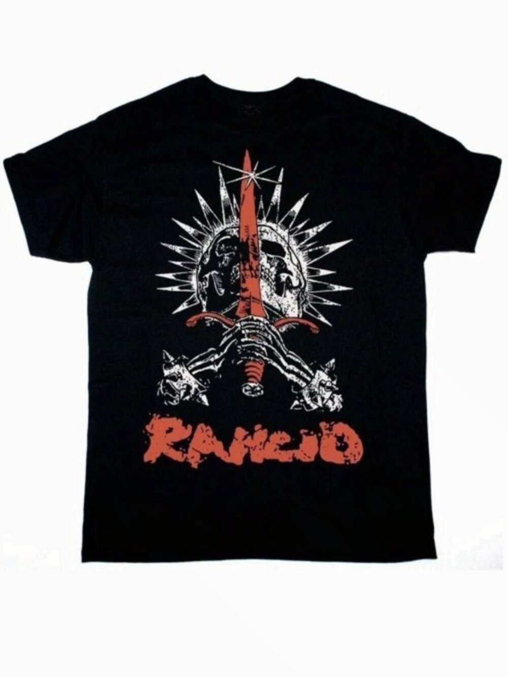 Rancid Sword Punk Rock Band Graphic T-Shirt Vintage Style Tee